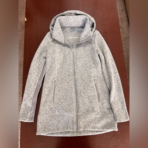 Athleta Jackets & Blazers - Athleta Heather Gray Fleece-Lined Jacket